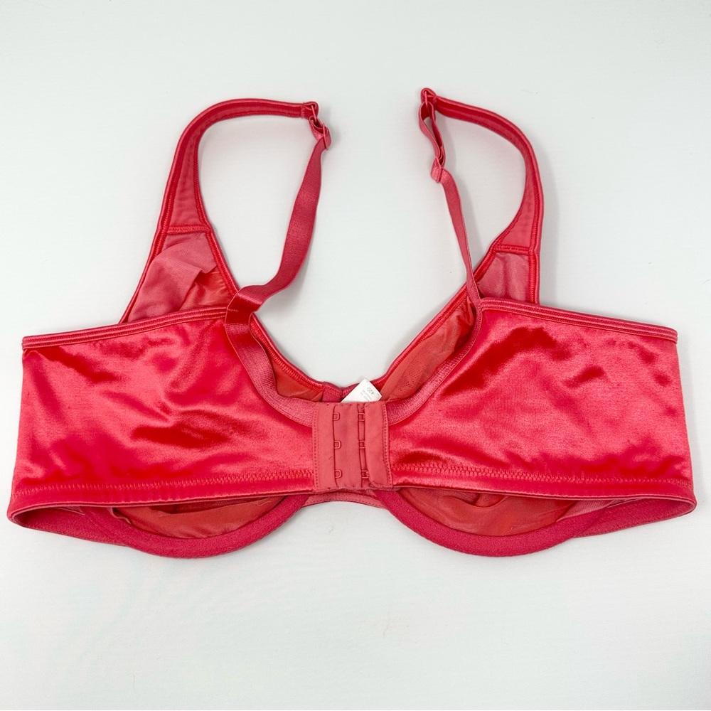 Cacique 42D Coral Color no-padding Lace Bra - Picture 2 of 7